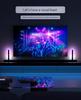 1 пара RGB-светомузыки, 180° умные световые панели, игровая светодиодная подсветка, 16 миллионов цветов DIY, пульт дистанционного управления, USB-подсветка с датчиком звука