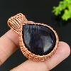 Purple Labradorite Handmade Copper Wire Wrap Jewelry Pendant 2.05 D3g48