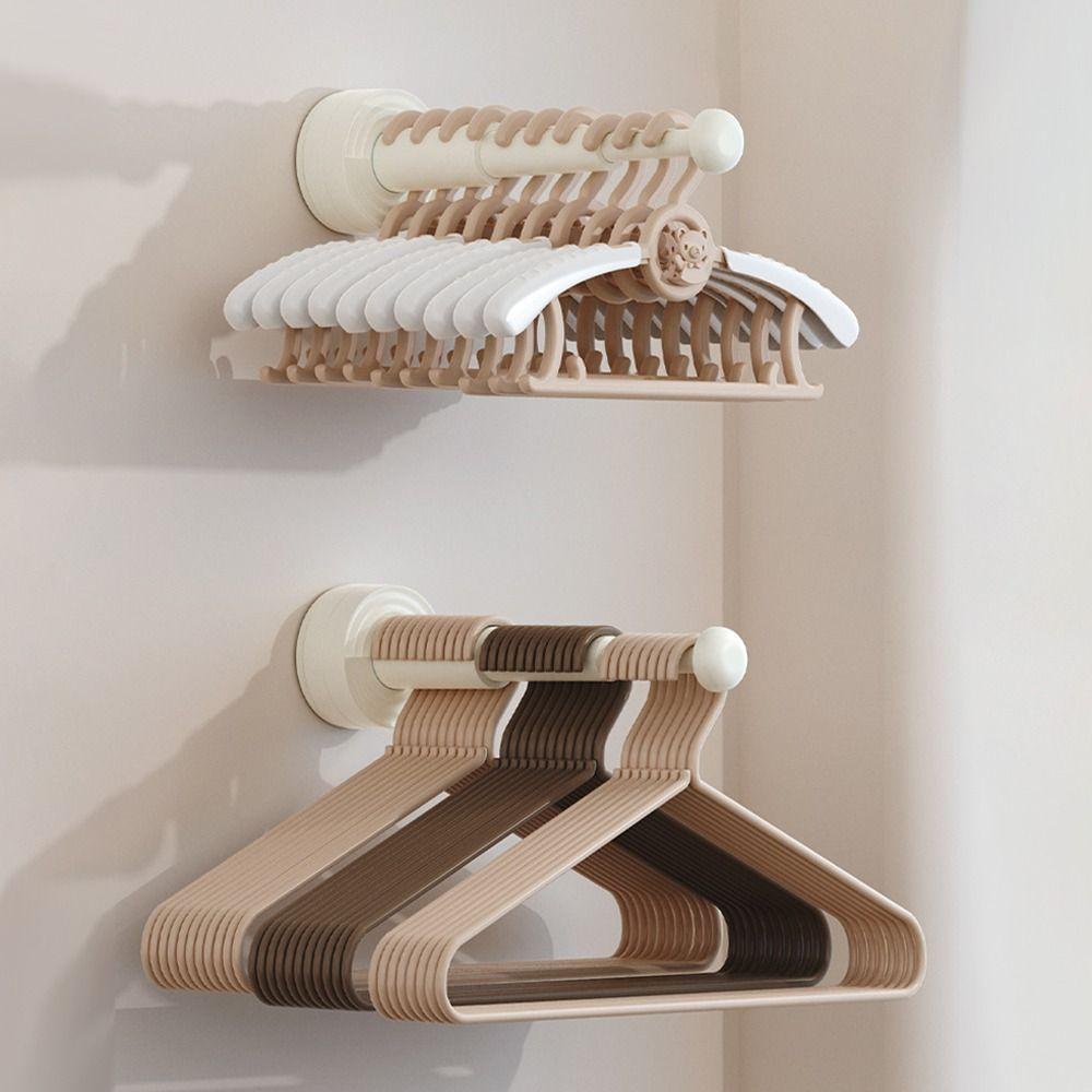 Настенная вешалка-штанга для хранения, выдвижной органайзер для вешалок с регулируемой новой полкой для хранения