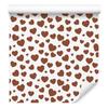 Heart Wallpaper White, Beige, Orange and Light Gray 50x1000