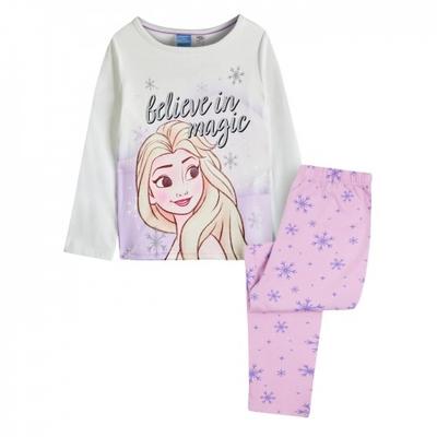 Длинный пижамный комплект с принтом «Эльза» для девочек Girls Believe In Magic