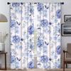 Оттенки Цветы Современные Шторы для Гостиной 2 Штуки Противомоскитные Шторы для Перегородки Комнаты Оконная Занавеска Тюль для Спальни
