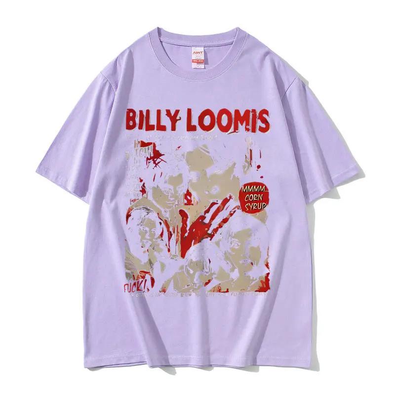 Custom 90s Vintage Horror Movie Scream Tshirts Billy Loomis We All Go A Little Mad Billy T Shirts Unisex Fashion Retro Oversized