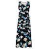 Women's Casual Comfortable Floral Print Sleeveless Cotton Pocket Dress