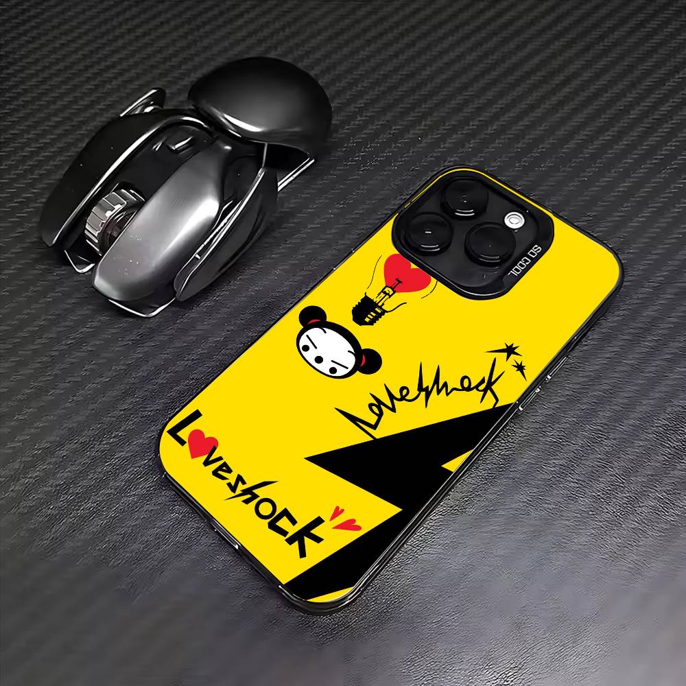 Phone Case Cute Cartoon Pucca Garu for Samsung Galaxy S26 S25 S24 S23 S22 S21 S20 Note20 Ultra Edge Plus Anti Fall Matte Cover