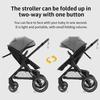 Poussette 3 en 1 Bébé Combinée Siège-Auto Nacelle Trio Réversible Réglable Haute Qualité Roues increvables Canne.Marron