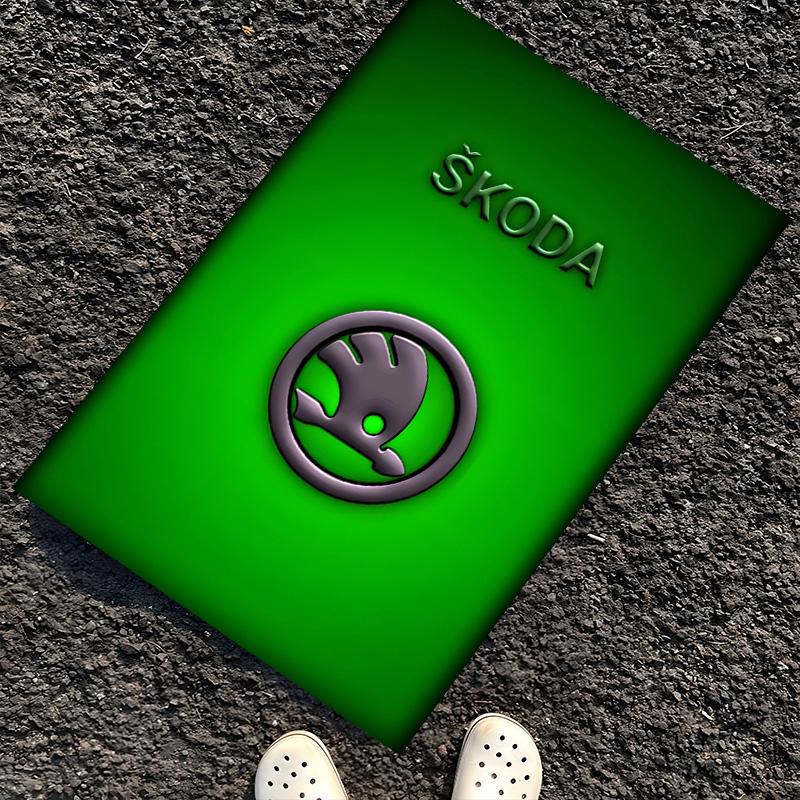 Skoda Polyester Carpet, Soft Indoor Mat for Office Chair, Living Room, Computer Desk - Decorative Home Office Rug Design