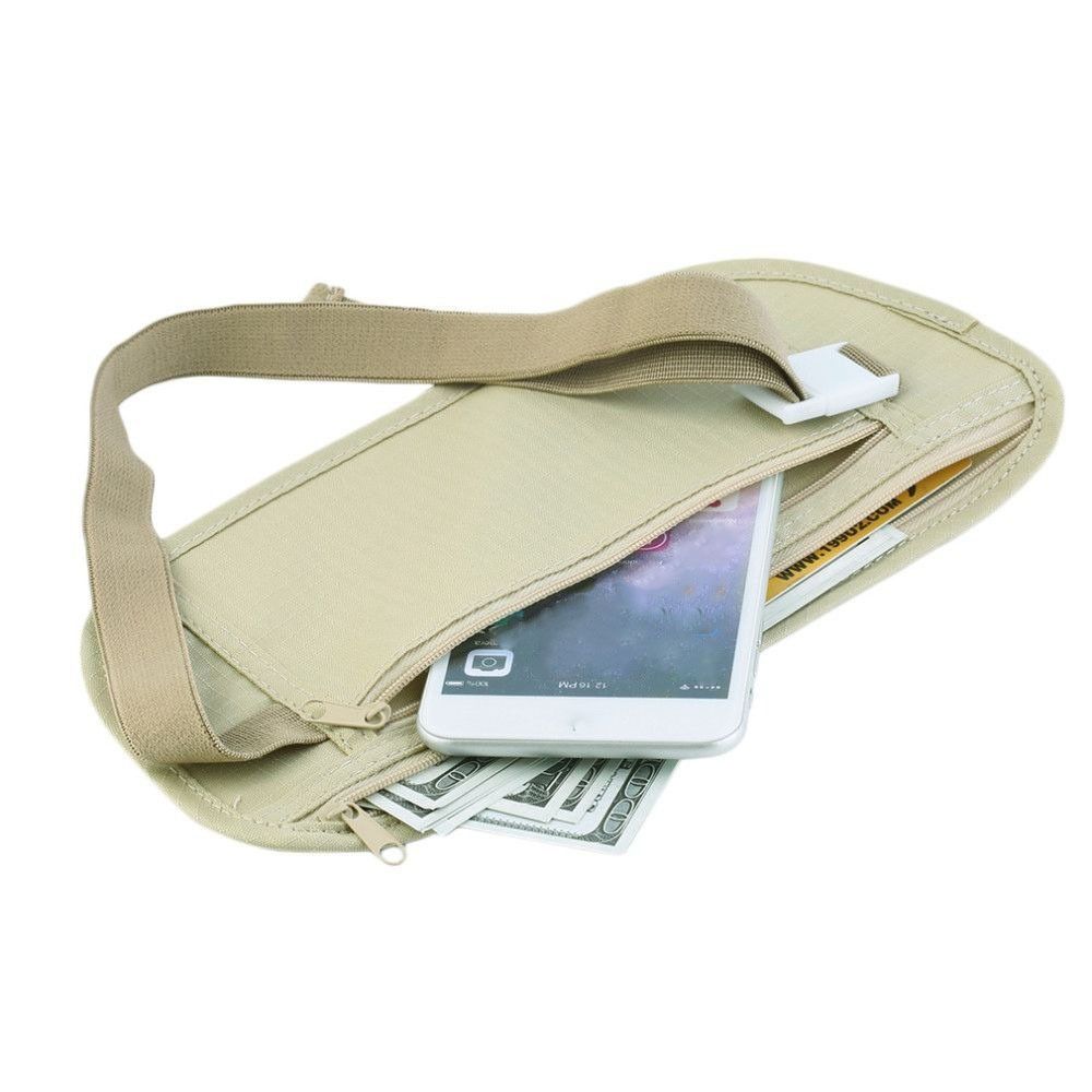 Wallet Waist Belt Cardbag Useful Travel Pouch Passport Money Bags Chest Packs Cloth Running Bag