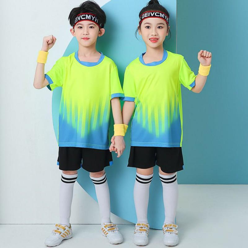 Kids Sports Jersey Set Soccer Basketball Training Boys Girls Lightweight Breathable Milk Silk Uniform