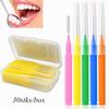 30pcs/box Dental Care Orthodontic Teeth I Type Soft Hair Gap Brush Cleaning Interdental Brush
