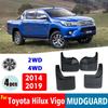 Передние и задние 4 шт. для Toyota Hilux Vigo 4WD 2WD, брызговики на крыло, брызговики, брызговики, автомобильные аксессуары, авто стиль