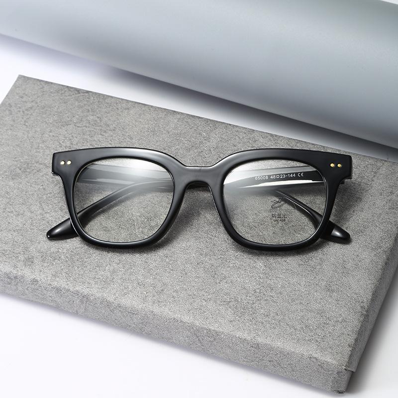 Очки с большой оправой, анти-синий свет, простая оправа, может быть оснащена оправой для очков для близорукости, мужские и женские квадратные плоские очки