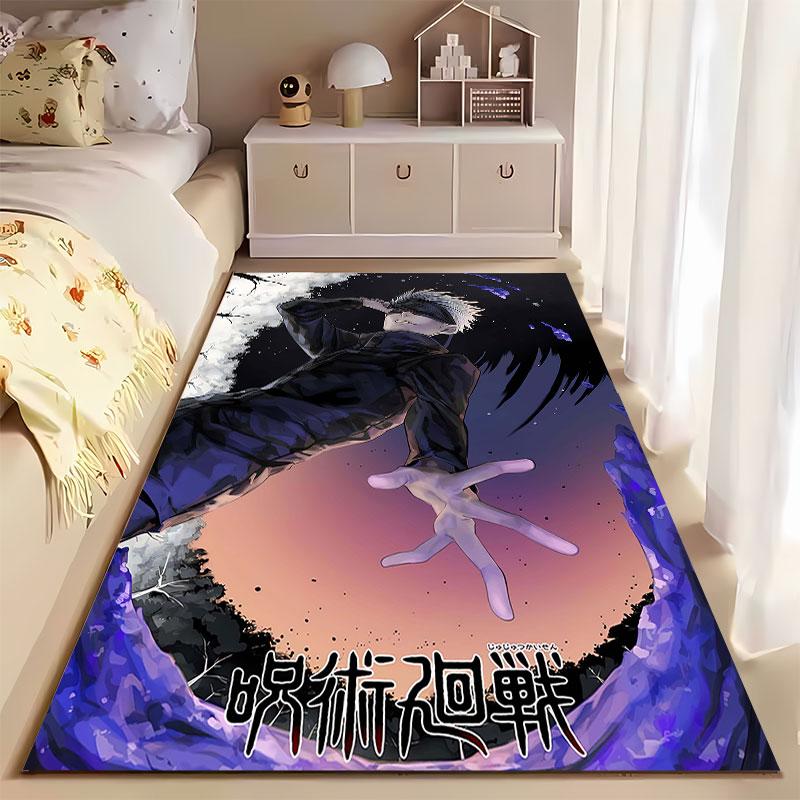 Anime Character with Dark Theme suitable as a non-slip mat for the living room or bedroom sofa