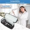 Double-layer Hair Dryer Carrying Case Portable Travel Storage Bag Universal Zipper Organizer Bag for Hair Curler Tools