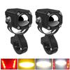 Motorcycle Spotlight Motorcycle LED Driving Lights 2pcs 12000LM 120W IP67 Waterproof Motorcycle