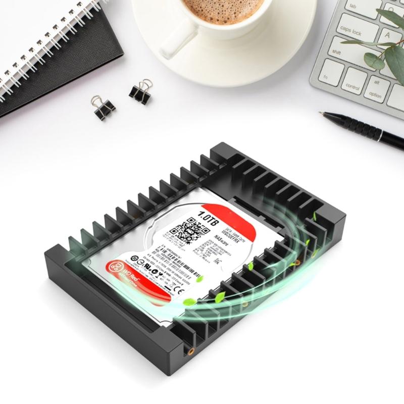 Адаптер от 2,5" до 3,5" для отсека привода, рамка-конвертер для SSD, поддержка SATA3.0 6 Гбит/с, высокая скорость для 7/9,5/12,5 мм 2,5-дюймовых твердотельных накопителей
