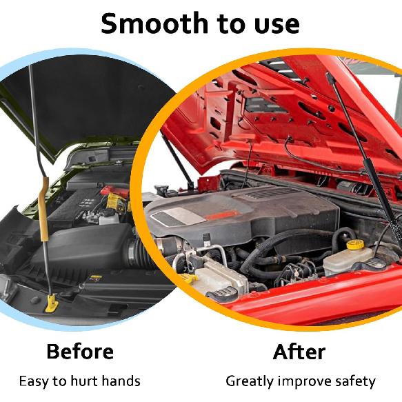 Hood Struts For 2018-2025 Jeep Wrangler JL, Compatible With     2024 Gladiator JT, Hood Lift Supports Kit, Replaces # 21-20003-02, 68398991AA, Easy