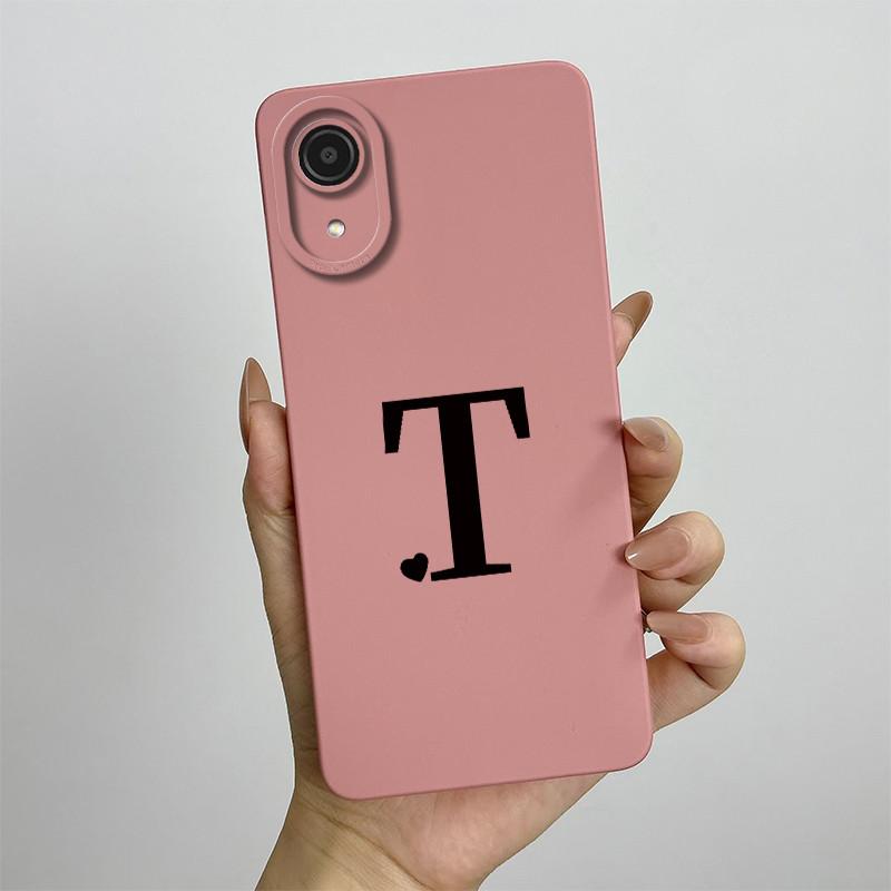 For Samsung A03 Core Case Galaxy A03 Core Cover SM-A032F SM-A032F SM-A032 Luxury Letters Square Phone Case Shockproof Back Cover