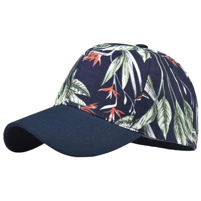 Бейсболка CZA460 [Белый Клык], Шляпа, Кепка, Принт, Стильный, Модный, Цветочный, Повседневный, Мужской, Женский, (военно-морской флот)