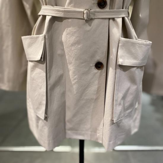 VOV Cotton Belted Half Trench Coat