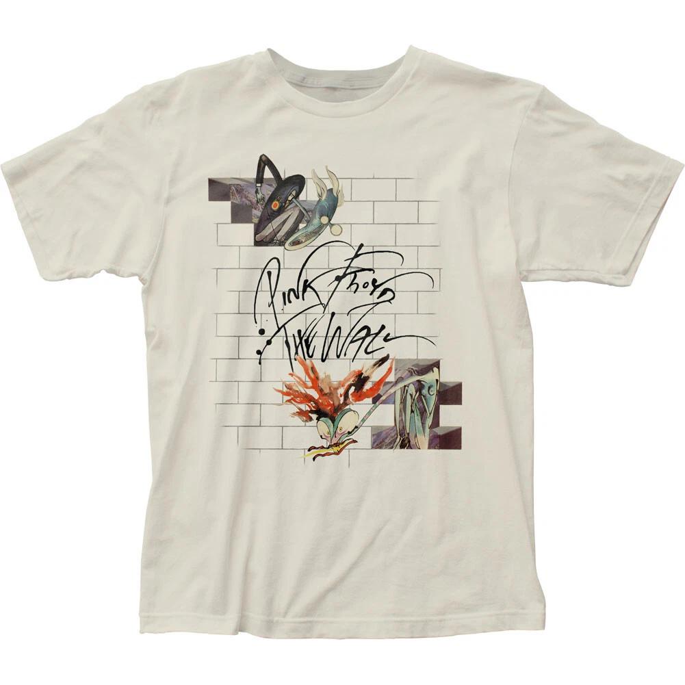 Pink Floyd The Wall Жена и Учитель Мужская футболка Рок-н-ролл Футболка Винтажный Белый
