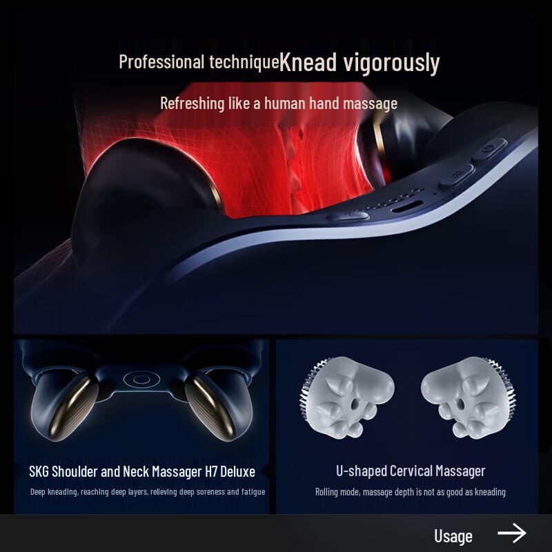 SKG Neck and Body Massager with Heat and Kneading CN plug (adapter included)