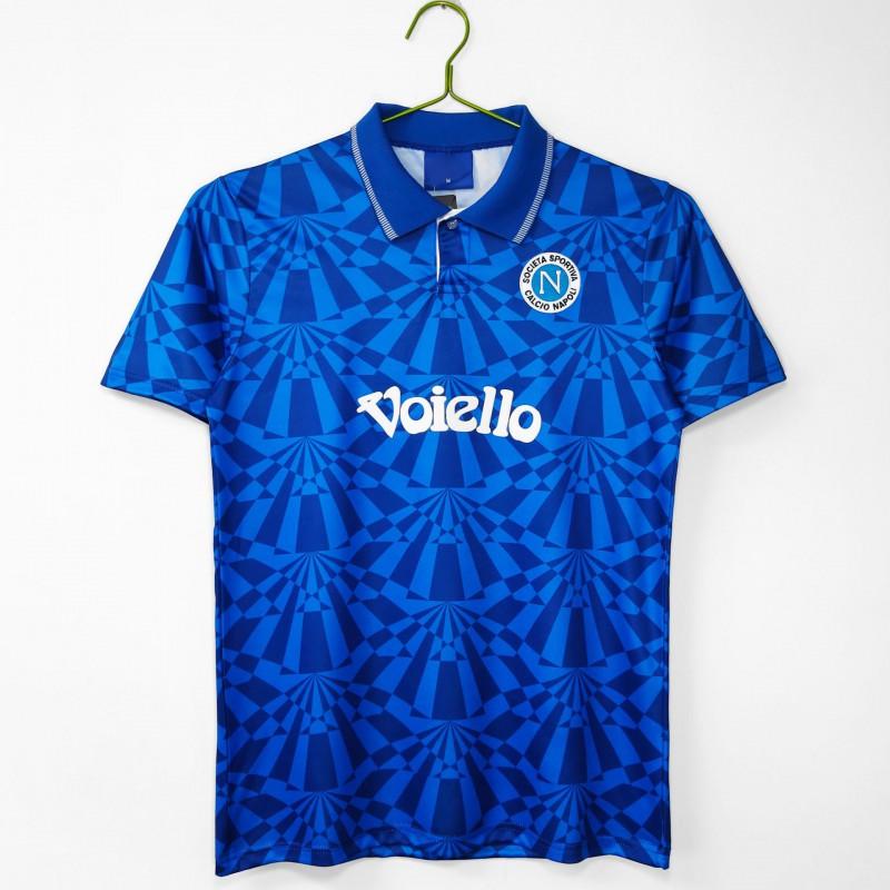 Retro Napoli Club Soccer Jersey Short Sleeve Unisex Streetwear Casual Hip Hop Style