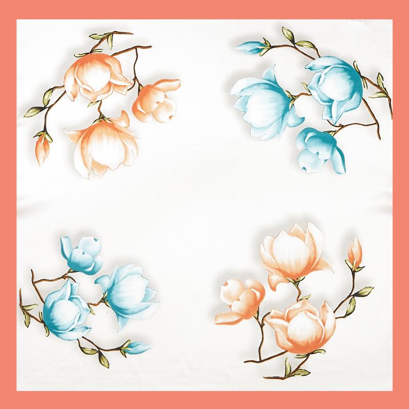 Маленький квадратный шарф, женский весенний новый шелковый атласный шелковый шарф с принтом, шаль на шею, подарок, мода