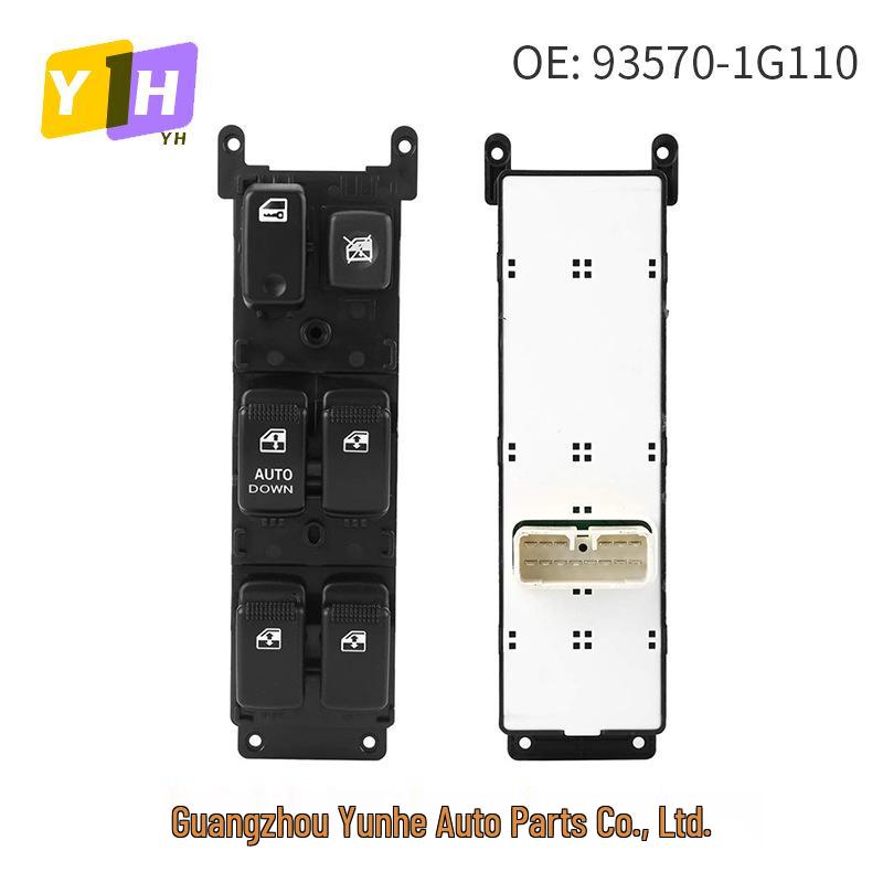 The 93570-1G110 is an electric window control switch suitable for Hyundai and Kia vehicles.