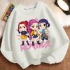 Children's Cartoon Witch Hunt Team Round-neck Hoodie Autumn and Winter Loose Long-sleeved Casual Jacket for Boys and Girls