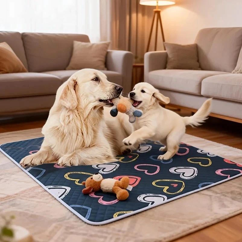 4 Layer Washable and Reusable Cat and Dog Urine Pads Suitable for Large Medium and Small Pets Universal for All Seasons