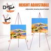 Подставка для мольберта, складная, переносная, металлическая, штативная, художественная, регулируемая, мольберт для живописи на холсте, свадебный знак