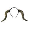 Gothic Devil Horn Headband Imitation Fake Bull Horns Hair Hoop Halloween Dress Up Hair Accessories for Halloween Cosplay Carnival