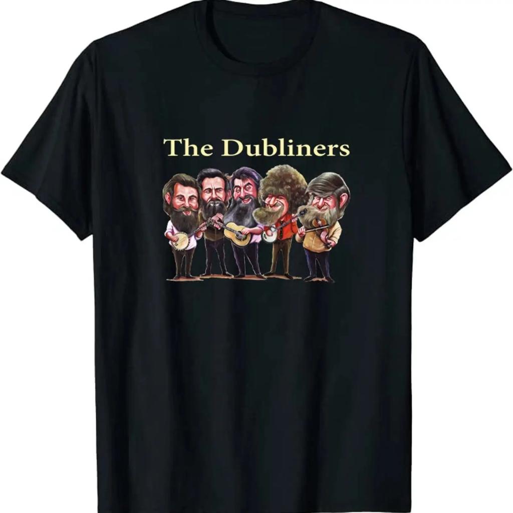 The Dubliners Ирландский фолк Классическая футболка винтажная Стирка дизайнерская одежда графика мужская уличная