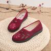 Old Beijing Cloth Shoes Women's Soft-soled Flat-heeled Lazy Shoes One-pedal Non-slip Embroidered Single Shoes Walking Shoes