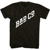 Bad Company Белый Логотип Классическая Черная Футболка для Взрослых