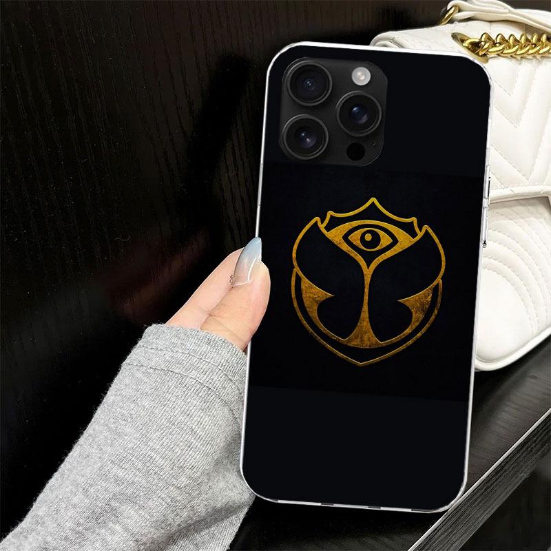 Музыкальный фестиваль Tomorrowlands Чехол для iPhone 17 Air 16 16E 15 14 11 Pro Max Мягкий чехол для телефона 12 13 Mini 7 SE 2020 8 Силиконовый Bla