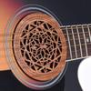 Ahvqevn Guitar Wooden Soundhole Soundhole Cover Block Feedback Buffer EQ Mahogany Wood для акустической гитары в стиле фолк 1,