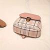 Рюкзак в клетку с регулируемым плечевым ремнем, симпатичный маленький рюкзак, сумка на молнии для отдыха на плече, сумка для мобильного телефона, сумка для помады, сумка для ключей