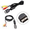 New Black Multi Out Video/Audio Cable Flat 3 RCA AV Cord