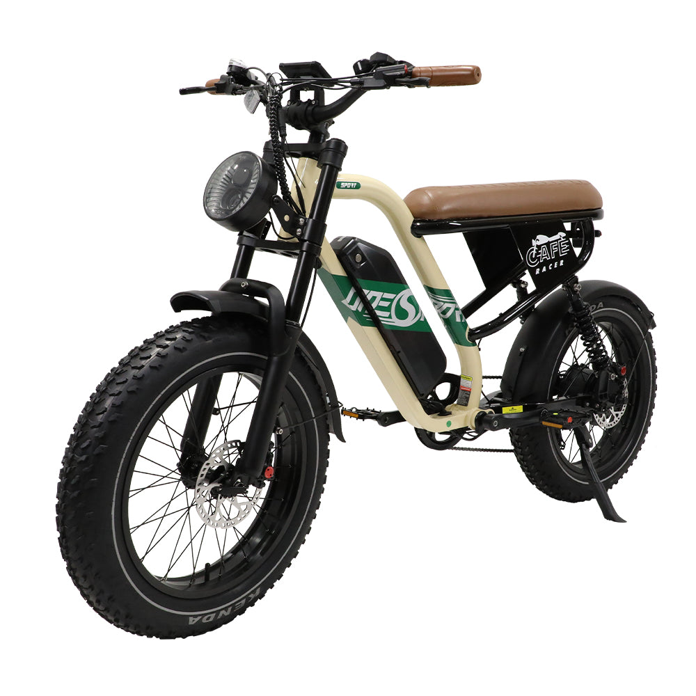 OneSport W66 Urban Electric Bike 500W, 48V13.5Ah, 20" Fat Tires, Full Suspension, APP Control Off-Road E-Bike