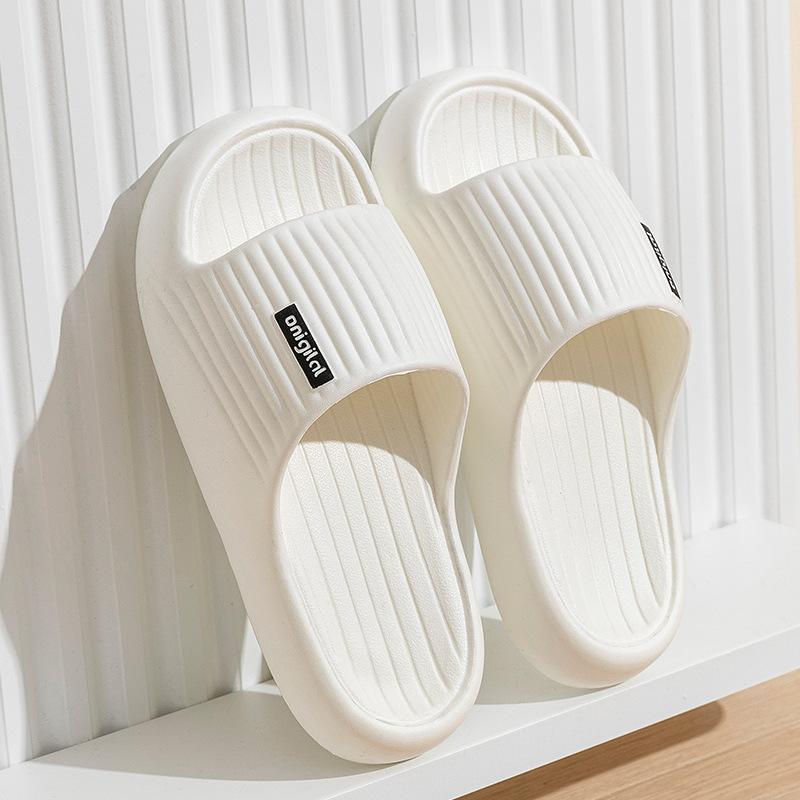 Весенне-летние новые простые модные шлепанцы на мягкой подошве, женские, для пар, для дома, нескользящие, износостойкие