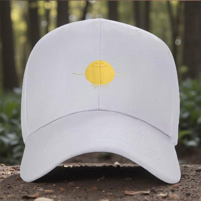 Zen Sun Meditation Graphic Baseball Cap Polyester Casual Outdoor Adjustable Snapback Hat Unisex