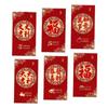6 шт./набор в китайском стиле красный конверт декоративные счастливые деньги карманный дракон год наилучшие пожелания вечеринка
