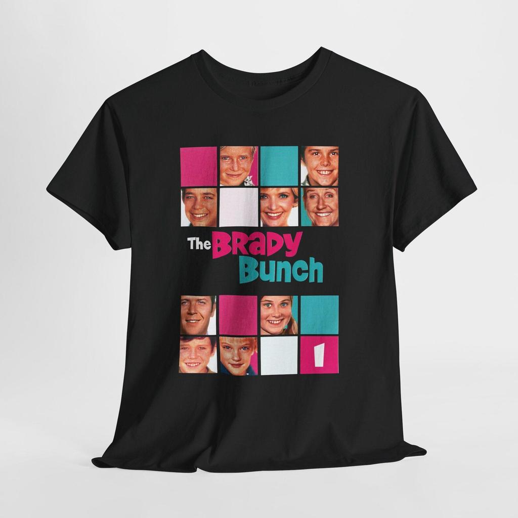 The Brady Bunch TV Show Men's Navy Black Tees T-Shirt Size S-5XL
