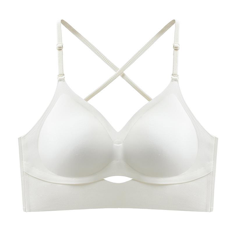U-shaped beautiful back underwear, women's small breasts gather, thin large backless in summer, can be worn outside, anti-sagging and seamless bra