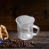70ml Espresso Glass Measuring Cup with V Shaped Mouth for Coffee And Baking