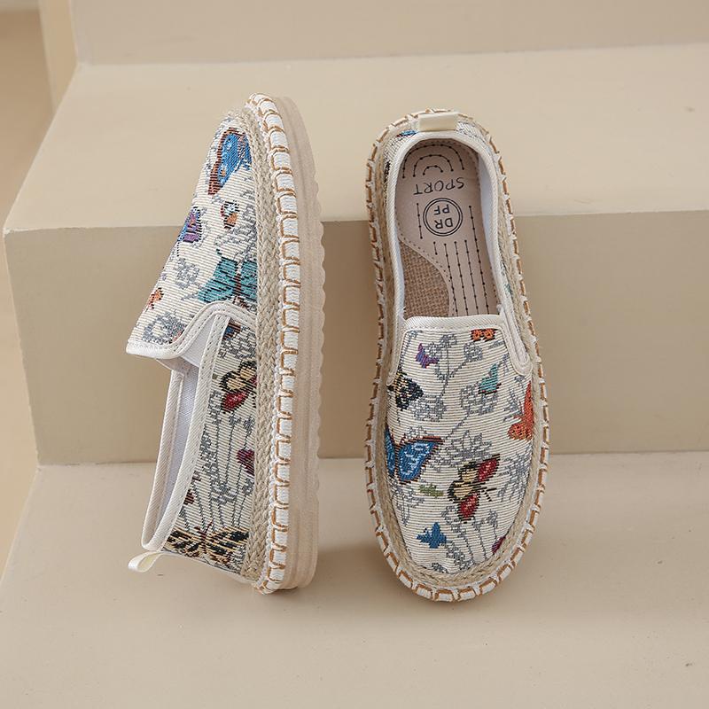 Оригинальные копии аксессуаров для женщин Эспадрильи женские летние удобные женские туфли на распродаже Лоферы Холщовые трендовые