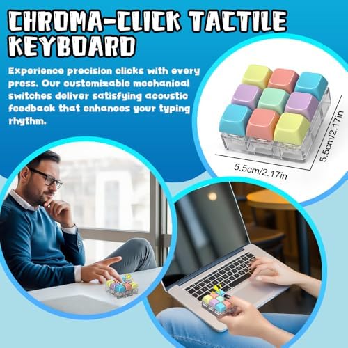 5 Pack Fidget Toys Set for Kids Adults, Sensory Toys with Fidget Slider Cube Finger Bike Chain, Cool Desk Gadgets Stress Relief Party Gift