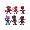 Spider-man Venom Deadpool Action Figure Toy Model Doll Machine Twist Egg Collectible Decoration 10cm Plastic Material